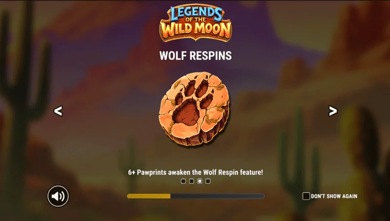 Legends of the Wild Moon - layar utama gulungan